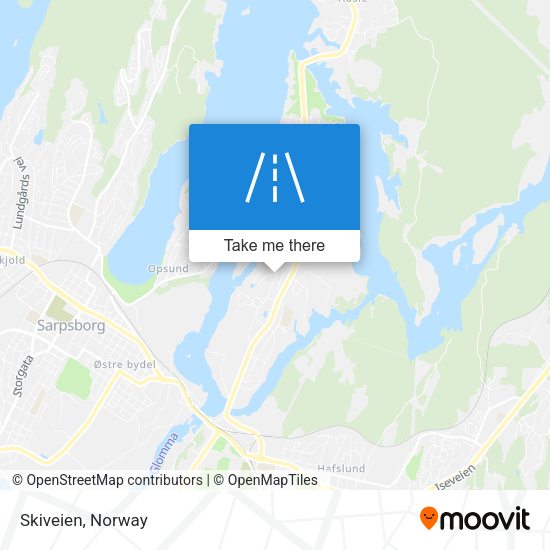 Skiveien map