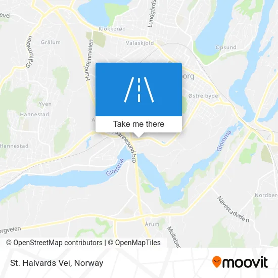St. Halvards Vei map