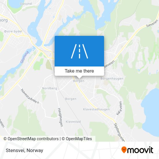 Stensvei map