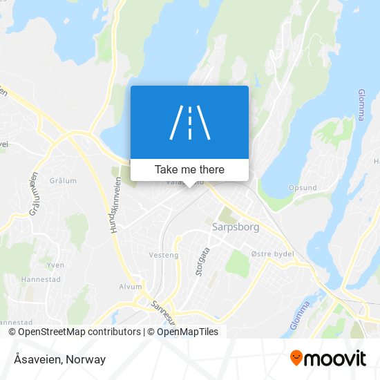 Åsaveien map