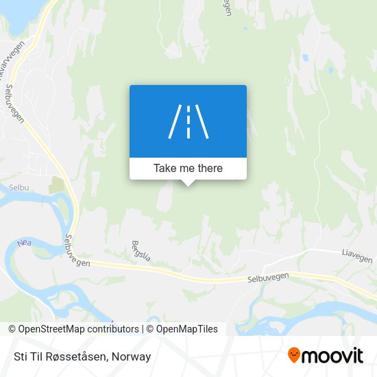 Sti Til Røssetåsen map