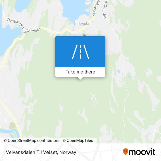 Velvansdalen Til Vølset map