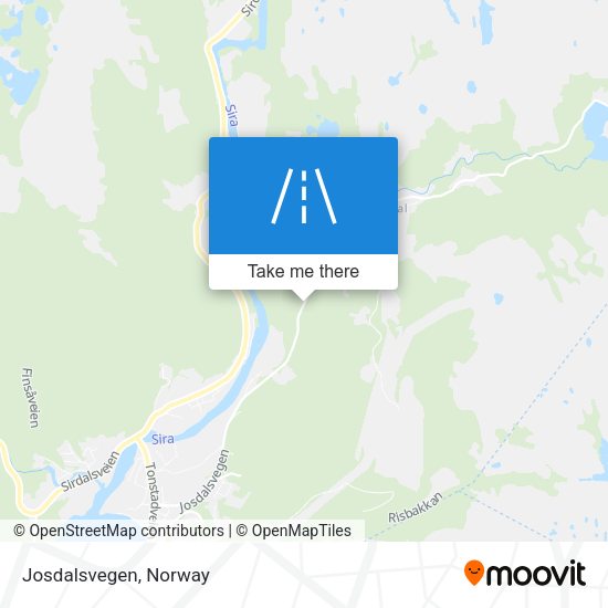 Josdalsvegen map