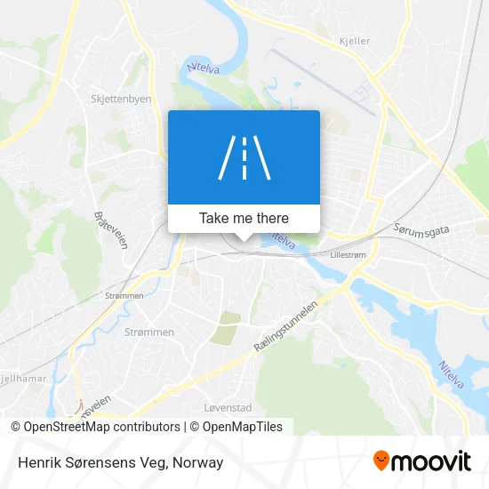 Henrik Sørensens Veg map