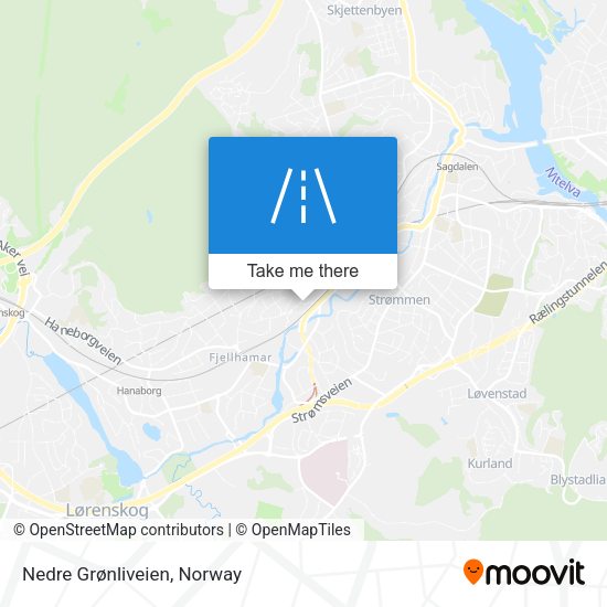 Nedre Grønliveien map