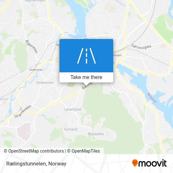 Rælingstunnelen map