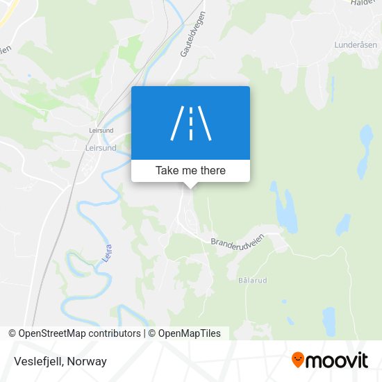 Veslefjell map