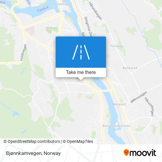 Bjønnkamvegen map