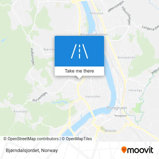 Bjørndalsjordet map