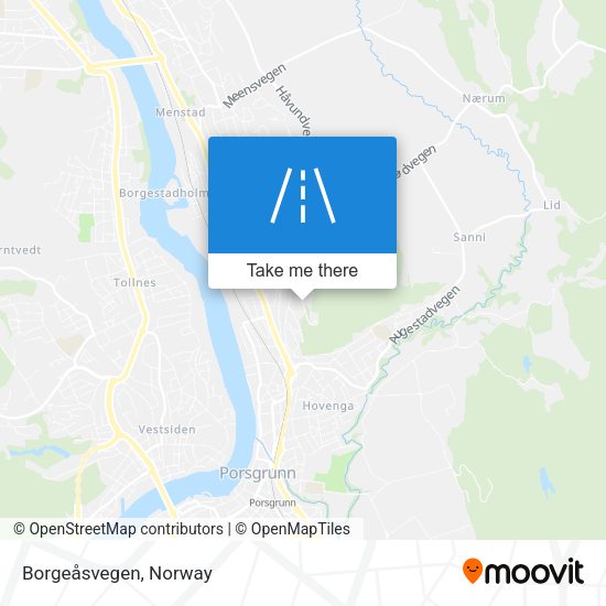 Borgeåsvegen map