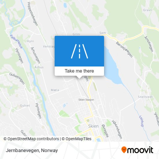 Jernbanevegen map