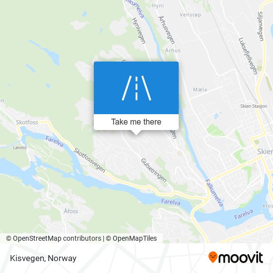 Kisvegen map