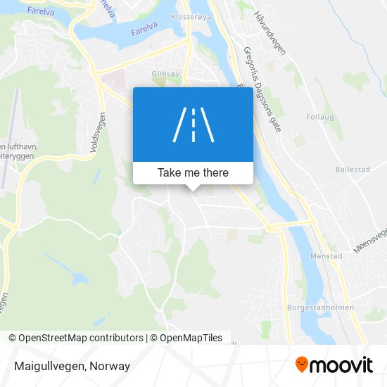 Maigullvegen map