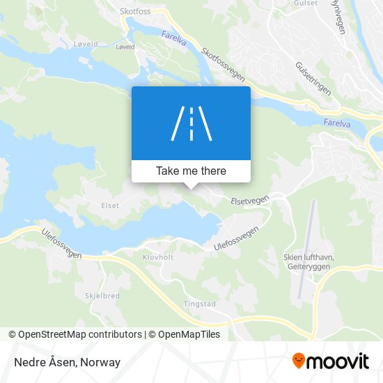 Nedre Åsen map