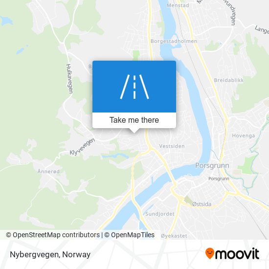 Nybergvegen map