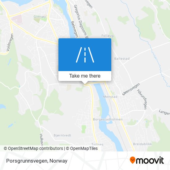Porsgrunnsvegen map