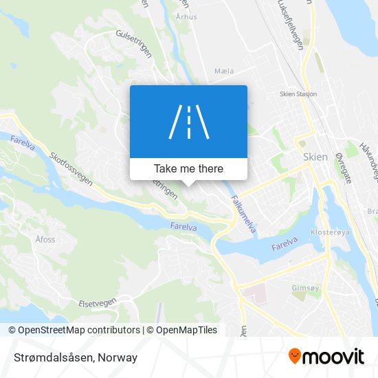 Strømdalsåsen map