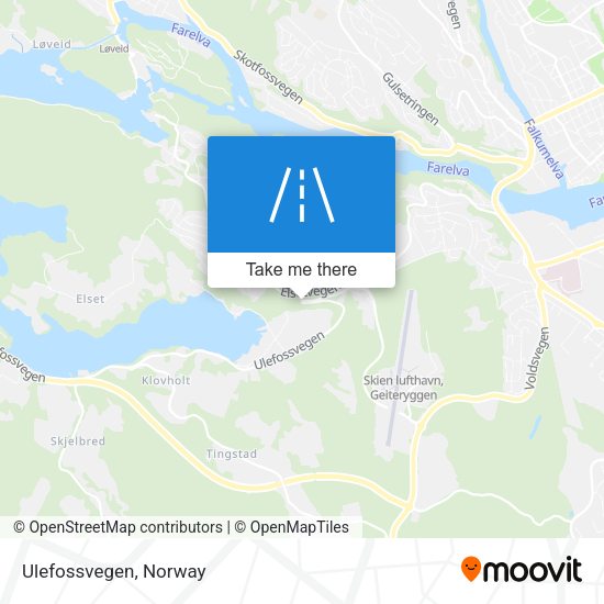 Ulefossvegen map