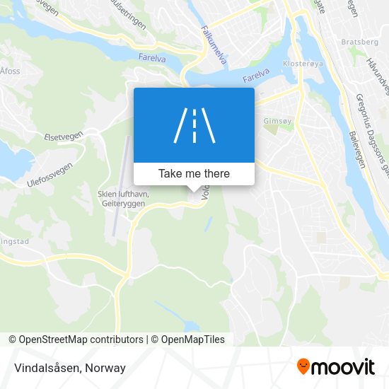 Vindalsåsen map