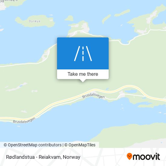 Rødlandstua - Reiakvam map