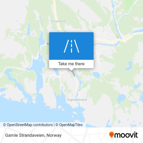 Gamle Strandaveien map