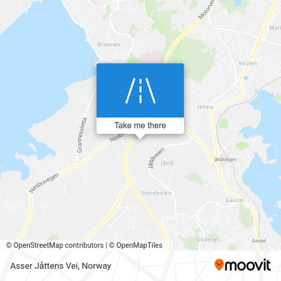 Asser Jåttens Vei map