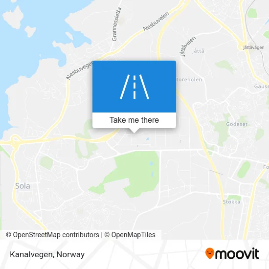 Kanalvegen map
