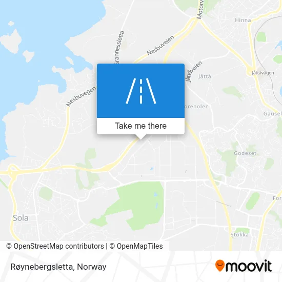 Røynebergsletta map