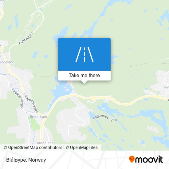 Blåløype map