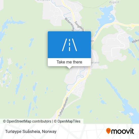 Turløype Suåsheia map