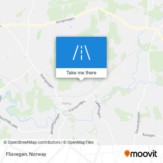 Flisvegen map