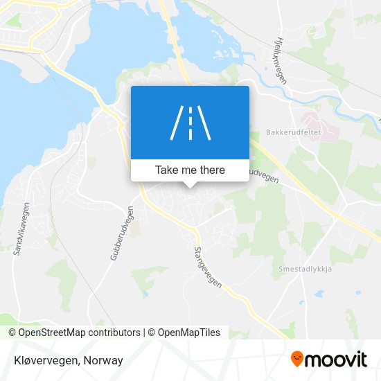 Kløvervegen map