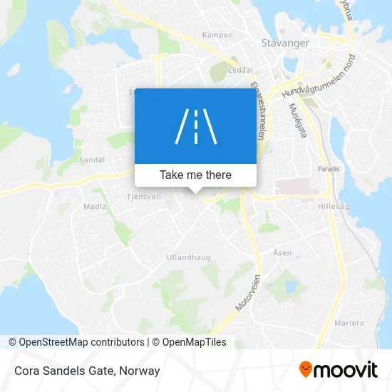 Cora Sandels Gate map