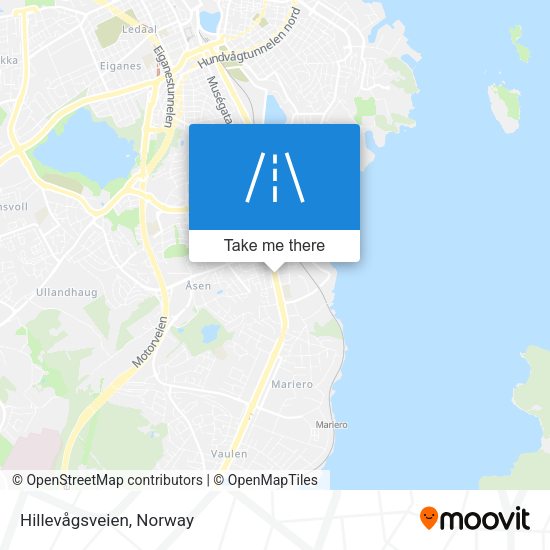 Hillevågsveien map