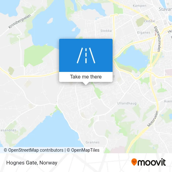 Hognes Gate map