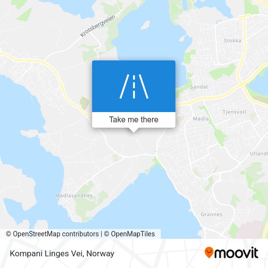 Kompani Linges Vei map