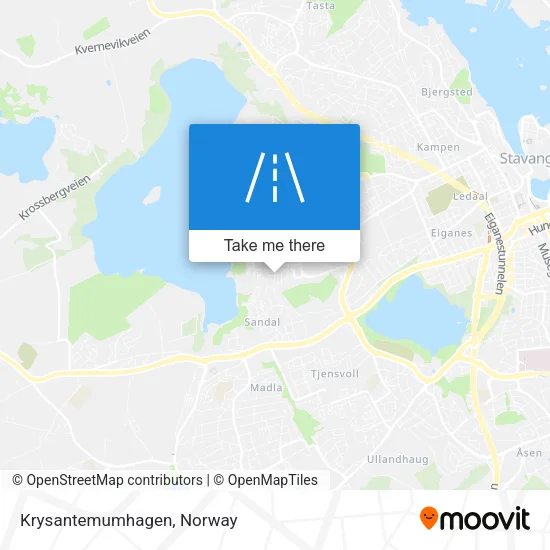 Krysantemumhagen map