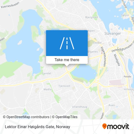 Lektor Einar Høigårds Gate map