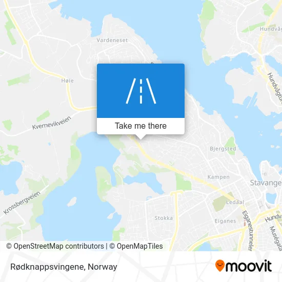 Rødknappsvingene map