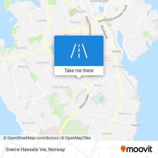 Sverre Hassels Vei map