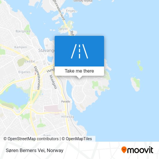 Søren Berners Vei map