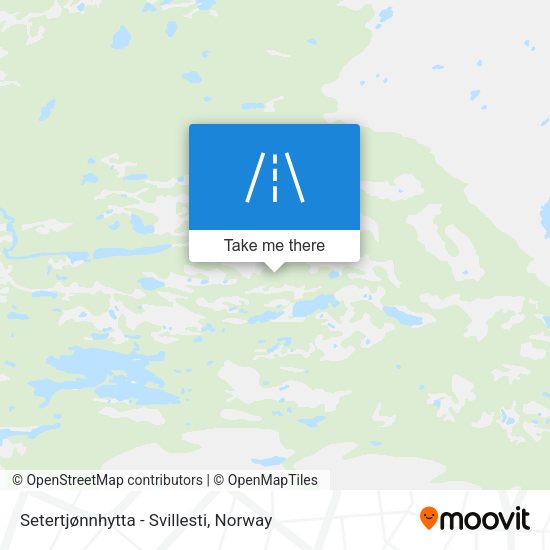 Setertjønnhytta - Svillesti map
