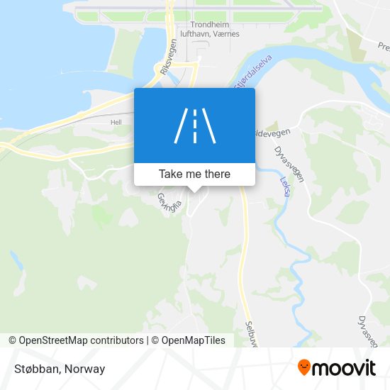 Støbban map