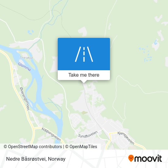 Nedre Båsrøstvei map
