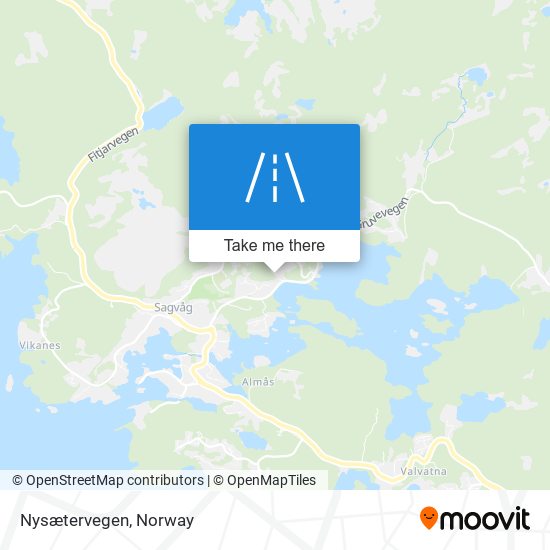 Nysætervegen map