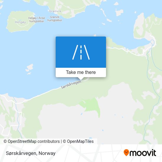 Sørskårvegen map