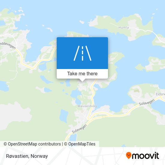 Røvastien map