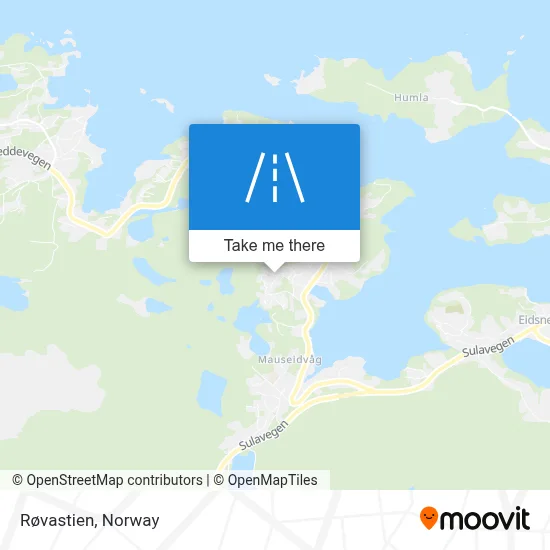 Røvastien map