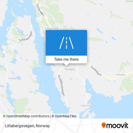 Litlabergsvegen map