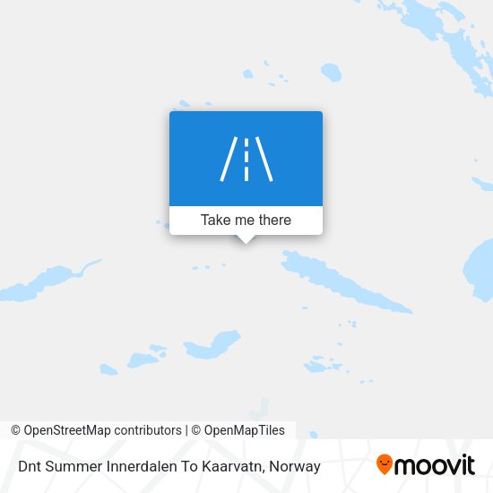 Dnt Summer Innerdalen To Kaarvatn map